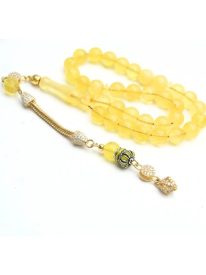 Blackcraft Küre Kesim Özel Püskül Damla Kehribar Tespih