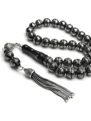 Blackcraft Küre Kesim Taç Model Oltu Taşı Tespih