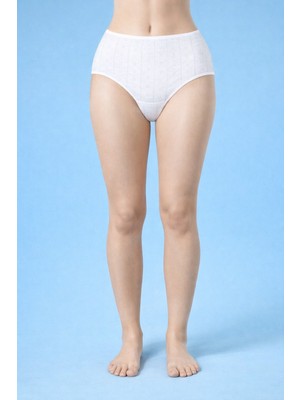 Belpa Kadın Kalp Desenli %100 Pamuklu Külot 5 Adet