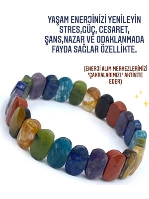UltraMint Doğal Taş Çakra Bileklik, Enerji Dengeleyici ve Şık Tasarım