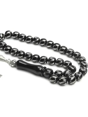 Blackcraft Çift Sarma Oltu Taşı Tespih