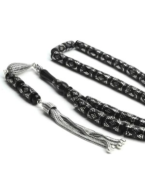 Blackcraft Kesme Model Üçgen Işleme Oltu Taşı Tespih