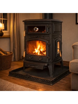 Dorello Döküm Şömine Soba Kuzine Soba Fırınlı Soba Drl 009