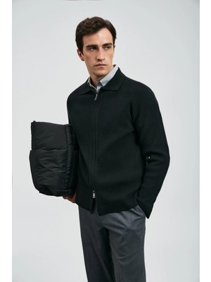 Lufian Amber Erkek Siyah Hırka 112100075