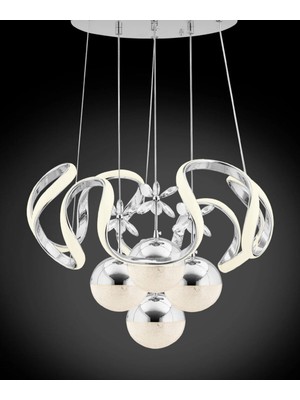 Krom Sarkıt LED Toplu Avize