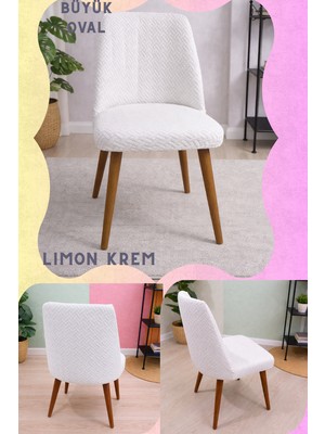 UY STYLE Büyük Boy Oval Sandalye  Örtüsü,likrali ,esnekli Oval Saldalye Kılıfı Tuğla Desen 1ADET