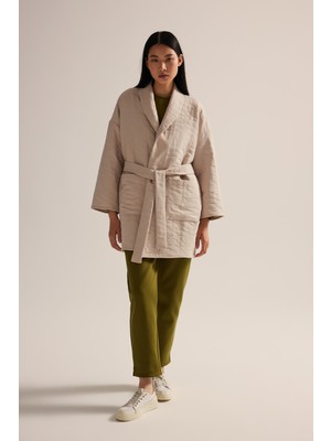 Hays Kadın Premium Kapitone Cep Detaylı Sabahlık