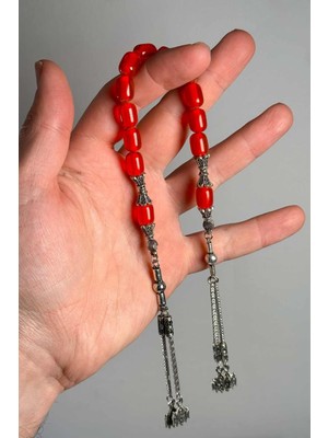 Tesbihkenti Turuncu Kapsül Çift Püsküllü Zaza Tesbih