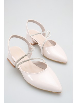 ich1one Napoli Kadın Rugan Topuklu Babet Ayakkabı – 5 cm Topuk, Günlük ve Ofis Şıklığı 1105