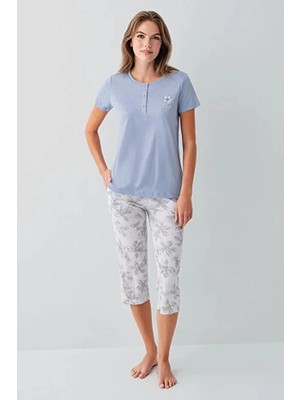 Arnetta Büyük Beden Kadın Kapri Takım 3623