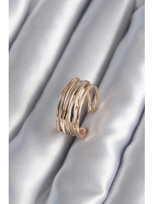 Najmaddin Gold Renk Ayarlanabilir Kadın Yüzük