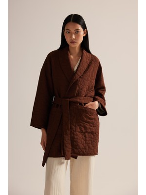 Hays Kadın Premium Kapitone Cep Detaylı Sabahlık