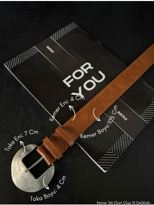 Fiori Oval Tokalı Kadın Pantolon Kemeri, Ceket Kemeri, Elbise Kemeri, Gömlek Kemeri