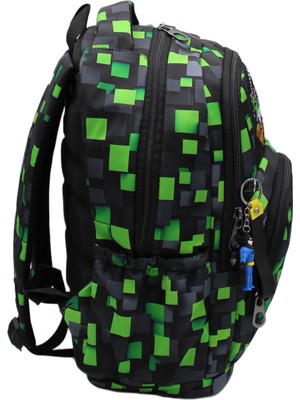 Bevitton Erkek Çocuk Ilk Okul Çantası 3'lü Set Ilkokul Çantası Karakter Desenli Takım Yeşil