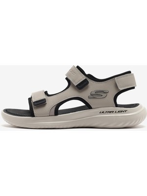 Skechers Bounder 2.0 Sandalet - Thutton Erkek Bej Sandalet Memory Foam Konforlu Tasarım ile Üstün Rahatlık
