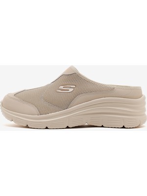 Skechers Fashion Fit Kadın Bej Arkası Açık Spor Ayakkabı 12714TK Tpe