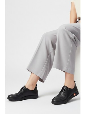 İskarpin Femi 731 Kadın Deri Lastikli Ayakkabı