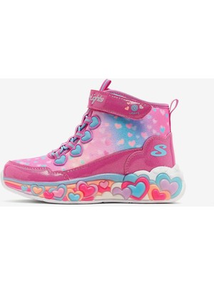 Skechers Eternal Heart Lights Büyük Kız Çocuk Pembe Işıklı Bot 303262L Hpmt