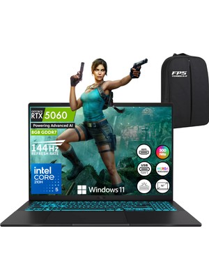 Asus Vivobook 16 V3607VM Core 5 210H RTX5060 8gb Gddr7 64GB Ram 512GB SSD 16" Wuxga 144Hz W11 Taşınabilir Bilgisayar