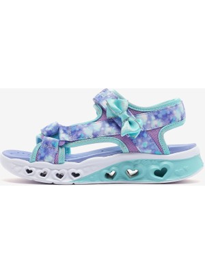 Skechers Flutter Hearts Işıklı Sandalet 303110L Lvaq Lavanta/açik Mavi Büyük Kız Çocuk Konforlu Tasarım