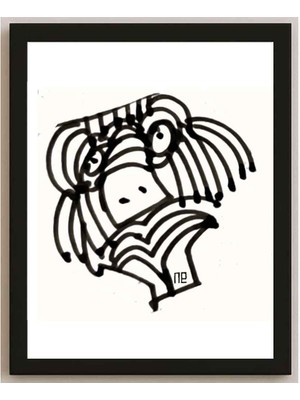 Karikatural Nezih Danyal Tipler Kişiye Özel Sertifikalı Sınırlı Fine Art Karikatür Baskı NTP00048