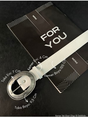 Fiori Oval Tokalı Kadın Pantolon Kemeri, Ceket Kemeri, Gömlek Kemeri, Elbise Kemeri