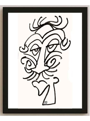 Karikatural Nezih Danyal Tipler Kişiye Özel Sertifikalı Sınırlı Fine Art Karikatür Baskı NTP00037