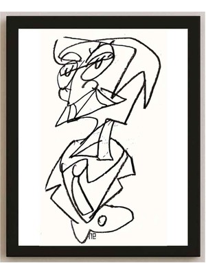 Karikatural Nezih Danyal Tipler Kişiye Özel Sertifikalı Sınırlı Fine Art Karikatür Baskı NTP00050