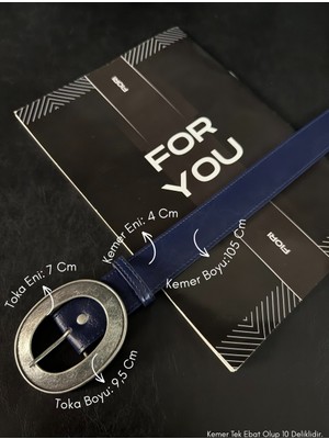 Fiori Oval Tokalı Kadın Pantolon Kemeri, Ceket Kemeri, Gömlek Kemeri, Elbise Kemeri