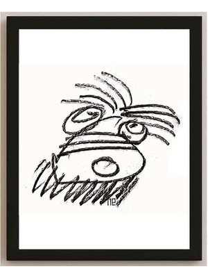 Karikatural Nezih Danyal Tipler Kişiye Özel Sertifikalı Sınırlı Fine Art Karikatür Baskı NTP00029