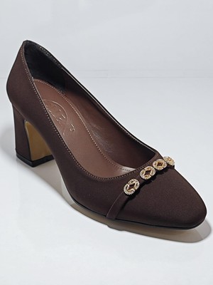 Cem Pekşen Vollex 69-6701 Kadın Şık Taşlı Topuklu Ayakkabı