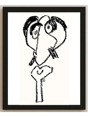 Karikatural Nezih Danyal Tipler Kişiye Özel Sertifikalı Sınırlı Fine Art Karikatür Baskı NTP00009