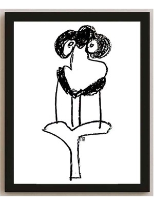 Karikatural Nezih Danyal Tipler Kişiye Özel Sertifikalı Sınırlı Fine Art Karikatür Baskı NTP00018