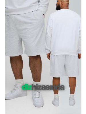 Vladivosto Lastikli Bel Pamuklu Şort Derin Cepli S–12 Xl Büyük Beden Rahat Kesim