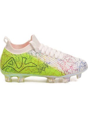 Ayk's Beyaz-Neon Yeşil Çocuk Krampon FK-252-153 F