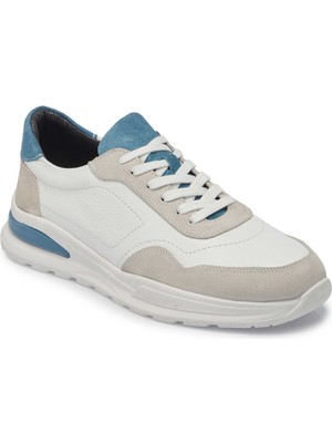 Tergan Beyaz Hakiki Deri Erkek Sneaker - E25I1AY57296-W25