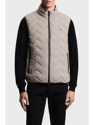 Emporio Armani Regular Fit Logolu Kapitoneli Dik Yaka Şişme Yelek Erkek Yelek EM004946 AF18499 U8049