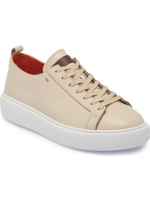 Tergan Bej Hakiki Deri Erkek Sneaker - E25I1AY57348-B19