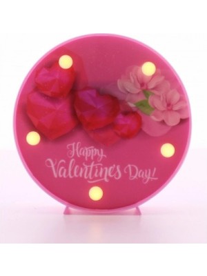 Marsilyan Dekoratif 3D Led Lamba Valentines Day Led Lamba