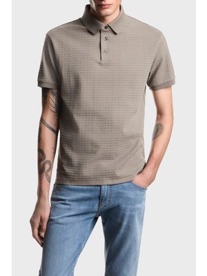 Emporio Armani Pamuklu Regular Fit Logolu Düğmeli Polo Erkek Polo EM004595 AF10762 F8219