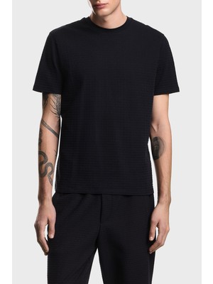 Emporio Armani Pamuklu Regular Fit Logolu Bisiklet Yaka T Shirt Erkek T Shirt EM004594 AF10762 FB413