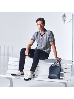 Tergan Beyaz Hakiki Deri Erkek Sneaker - E25I1AY57280-A31