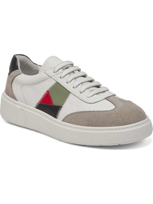 Tergan Beyaz Hakiki Deri Erkek Sneaker - E25I1AY57310-B69