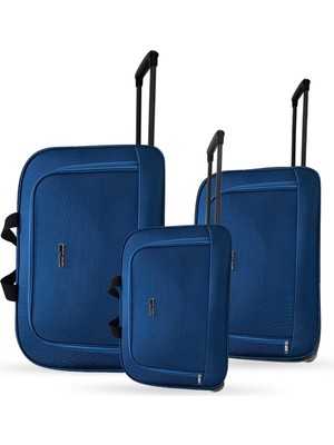 Set Jones Unisex Çekçekli Hostes Pilot 3'lü El Valiz Seti