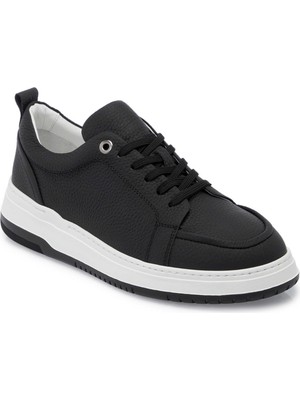 Tergan Siyah Hakiki Deri Erkek Sneaker - E25I1AY57318-A23