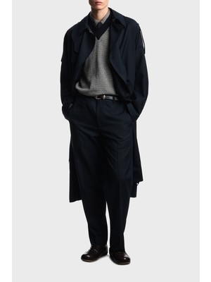 Emporio Armani Desenli Pamuk Karışımlı Regular Fit Uzun Kollu Gömlek Erkek Gömlek EM005446 AF24857 F1158