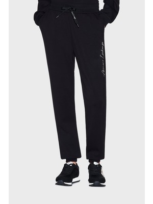 Armani Exchange Regular Fit Logo Baskılı Yüksek Bel Pantolon Bayan Pantolon XW000837 AF13397 MC021