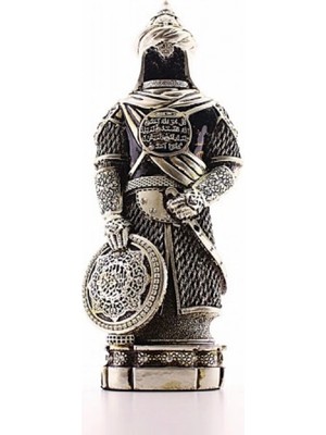 Marsilyan Zırhlı Cevşen Ayetli Asker Gümüş Biblo 3 Boyutlu Küçük Boy 24 cm-022