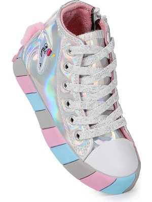 Kiko Kids Unicorn Fermuarlı Kız Çocuk Spor Ayakkabı