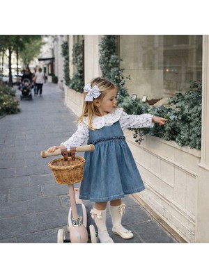 Overdo Kız Çocuk  9-24 Ay Gömlek Kot Elbise